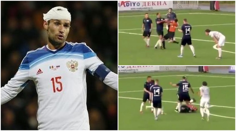 Cựu tuyển thủ Nga đấm thẳng mặt trọng tài sau khi nhận thẻ đỏ - 1