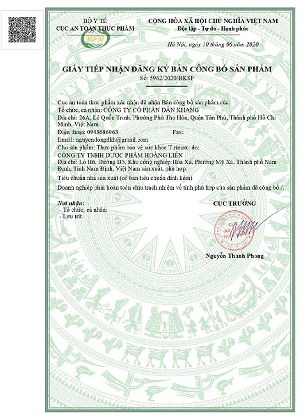 Vì sao nhiều người tin dùng sản phẩm Trimax Dân Khang? - 3 Vì sao nhiều người tin dùng sản phẩm Trimax Dân Khang? - 3