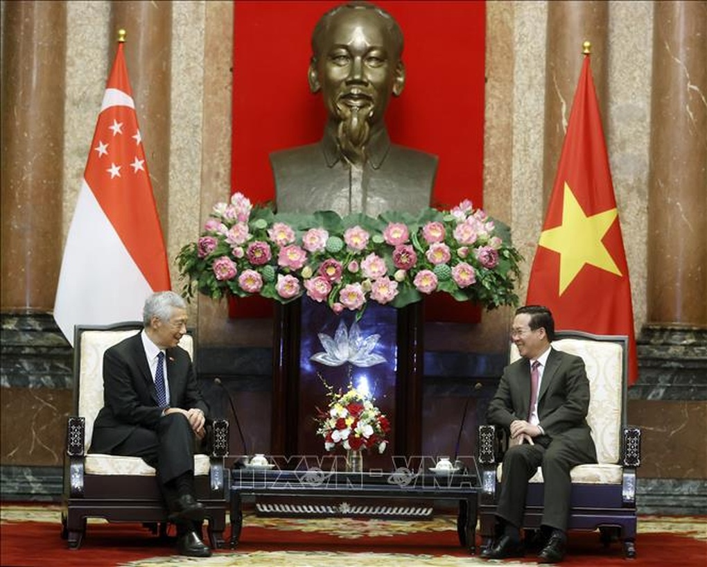 Chủ tịch nước Võ Văn Thưởng tiếp Thủ tướng Singapore Lý Hiển Long - 2 Chủ tịch nước Võ Văn Thưởng tiếp Thủ tướng Singapore Lý Hiển Long - 2