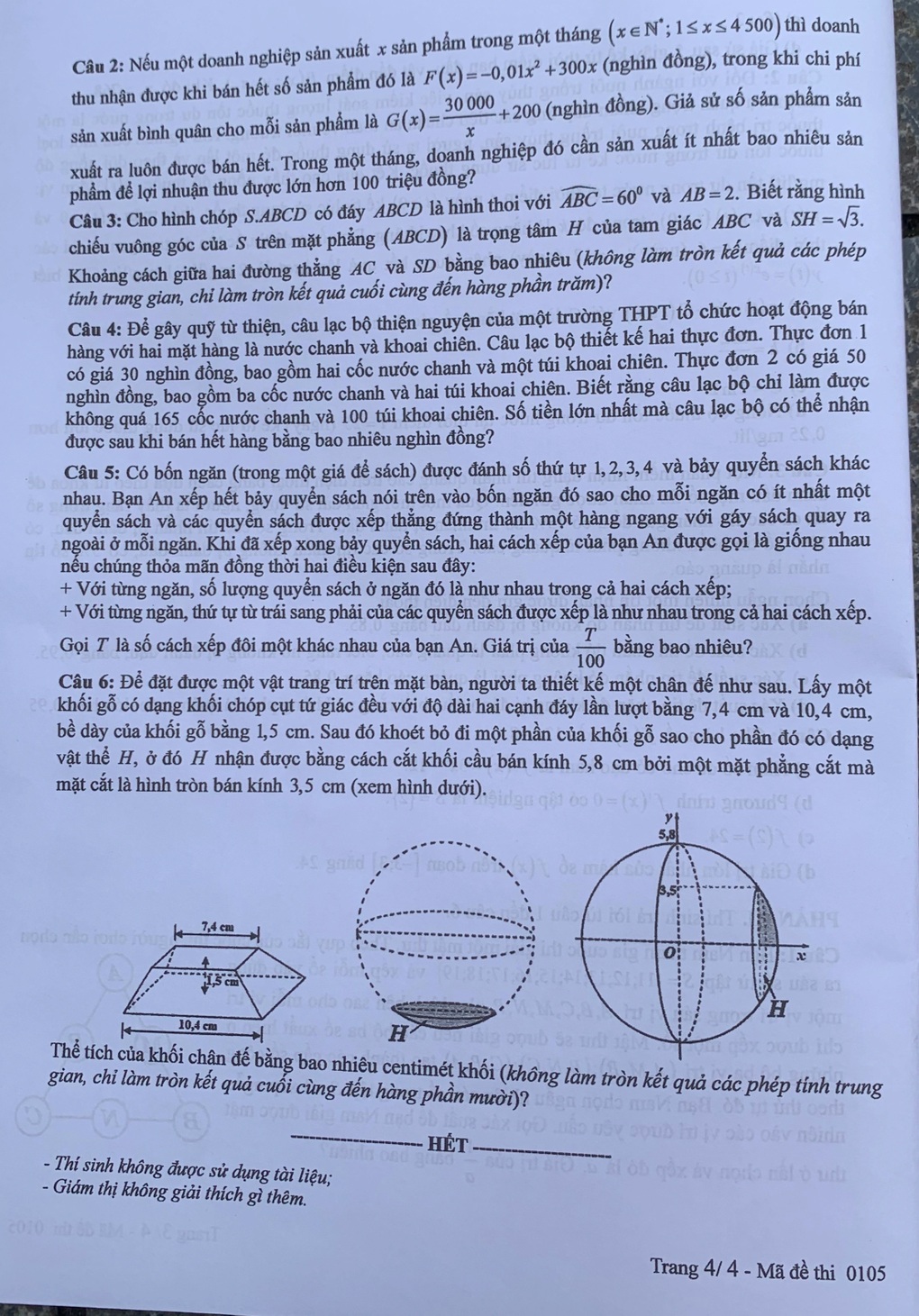 Đề toán thi tốt nghiệp THPT năm 2025 ra hướng mới - 13 Đề toán thi tốt nghiệp THPT năm 2025 ra hướng mới - 13