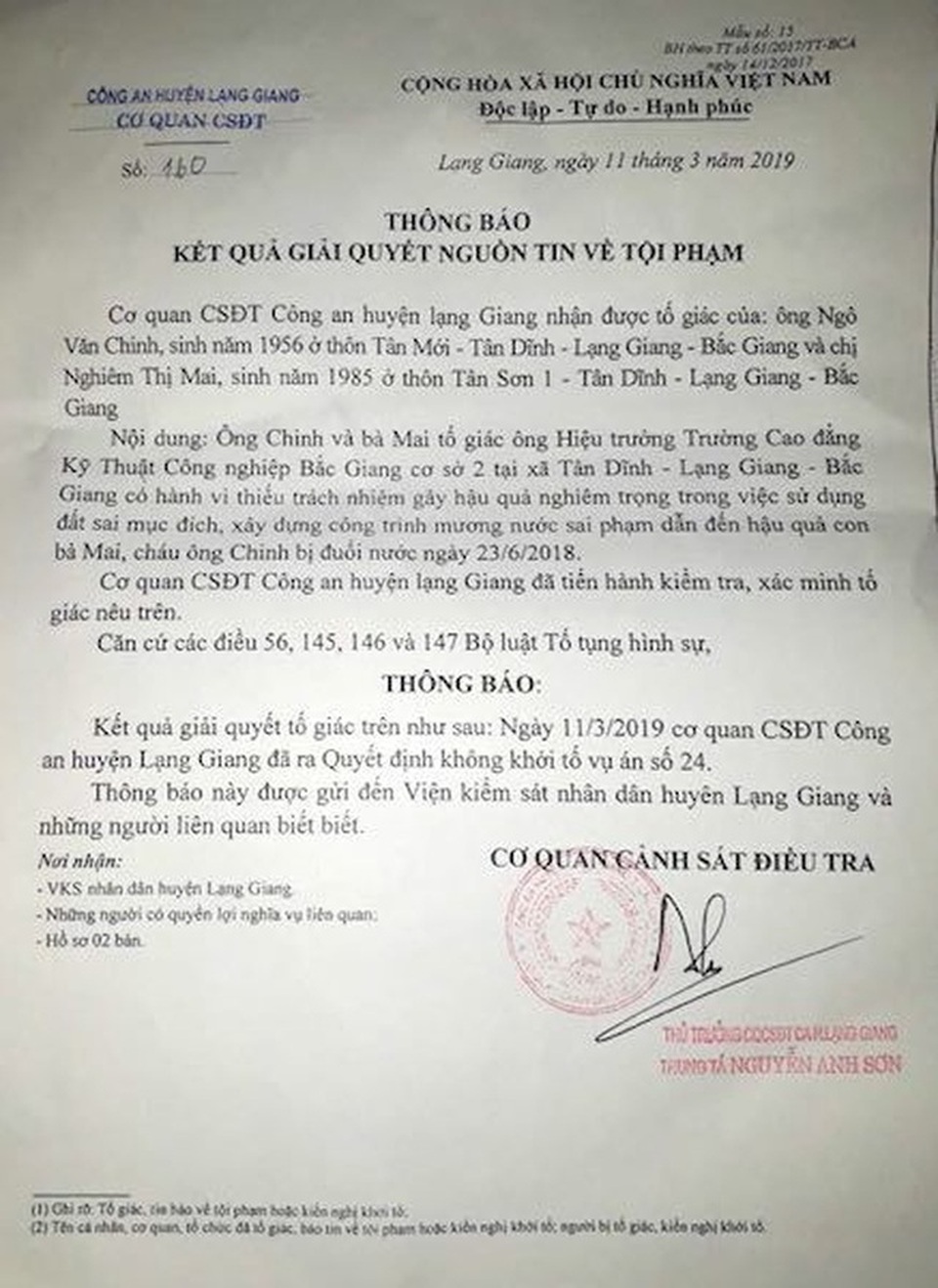 “Chìm xuồng” vụ 3 cháu bé chết oan ức tại Bắc Giang? - 6 “Chìm xuồng” vụ 3 cháu bé chết oan ức tại Bắc Giang? - 6