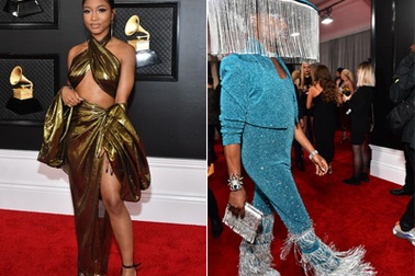 Những bộ cánh "thảm họa" trên thảm đỏ Grammy 2020