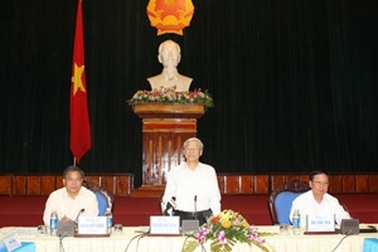 TBT Nguyễn Phú Trọng thăm, làm việc tại Hòa Bình