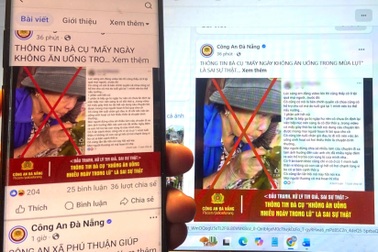 Bác tin bà lão mấy ngày không có đồ ăn, nước uống trong ngập lụt