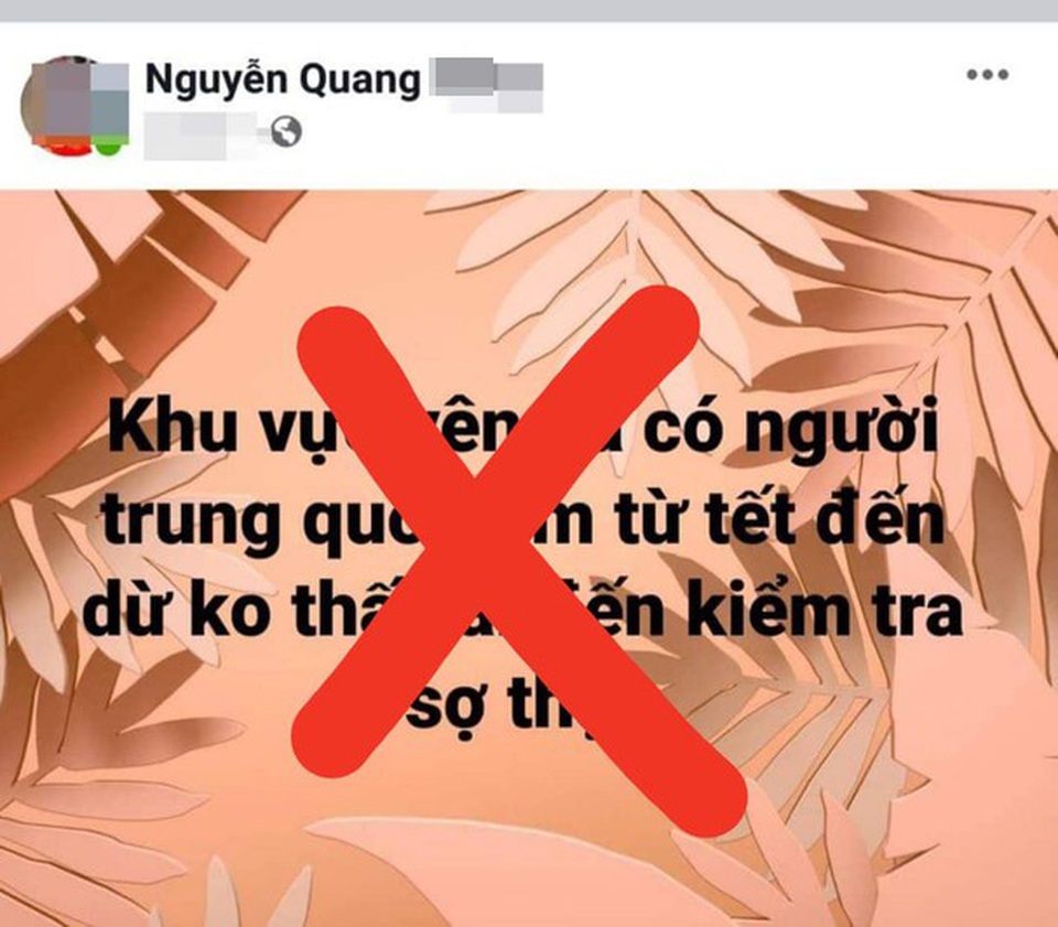 Xử phạt một giáo viên tung tin “người Trung Quốc ốm mà không ai kiểm tra” - 1 Xử phạt một giáo viên tung tin “người Trung Quốc ốm mà không ai kiểm tra” - 1