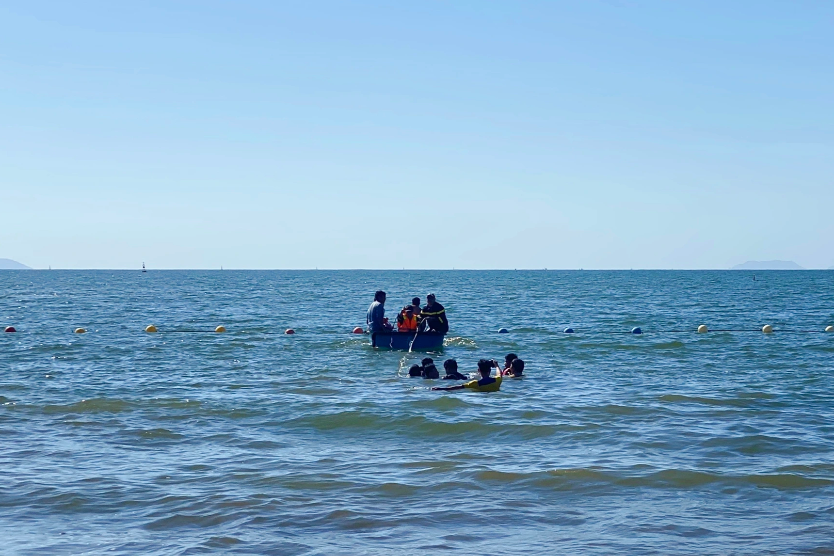 Giải cứu cá nhà táng 2 lần dạt vào bãi biển Quy Nhơn - 2