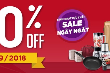 LOCK&LOCK giảm giá đến 50% từ 14 –16/9/2018 tại F2C Long Hậu mừng 10 tuổi