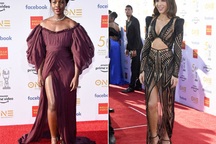 Kate Beckinsale mặc váy xuyên thấu, Lupita Nyong'o khoe chân nuột nà