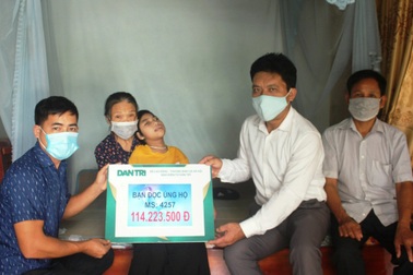 Cha lao phổi, con bị bại não được bạn đọc giúp đỡ hơn 200 triệu đồng