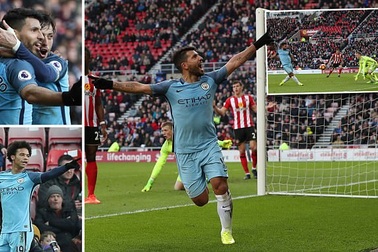 Thắng Sunderland, Man City đòi lại vị trí thứ ba