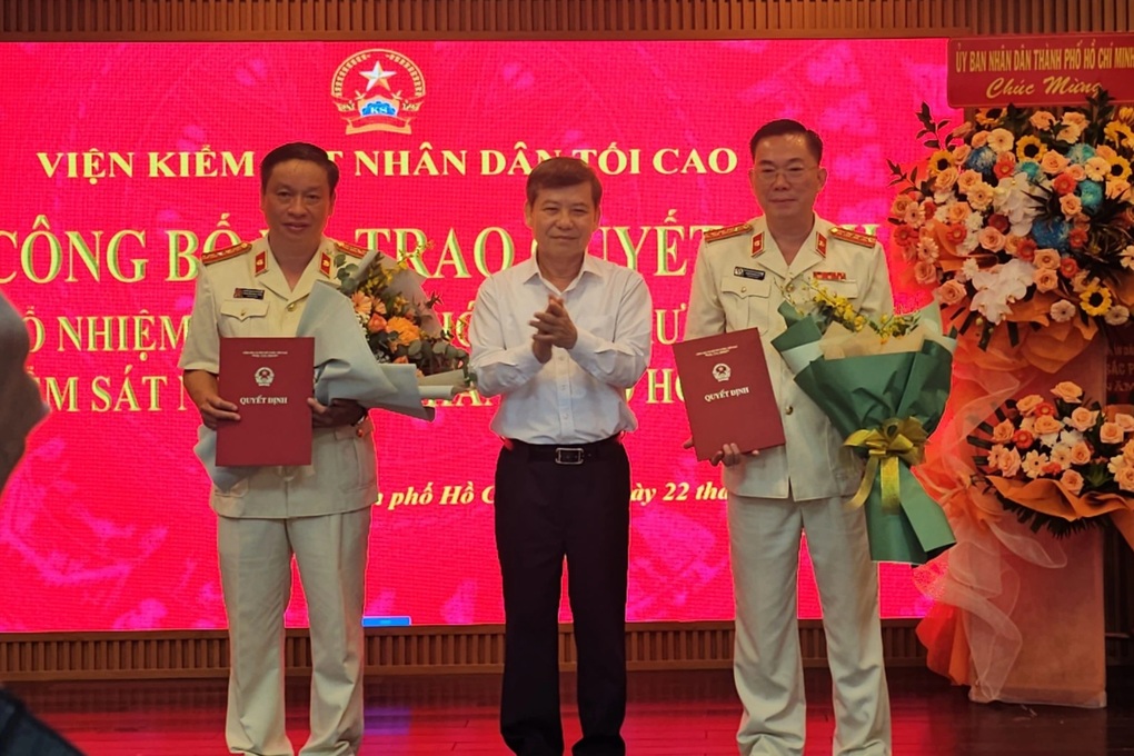 Viện KSND Tối cao bổ nhiệm 2 Phó viện trưởng Viện KSND TPHCM - 1 Viện KSND Tối cao bổ nhiệm 2 Phó viện trưởng Viện KSND TPHCM - 1