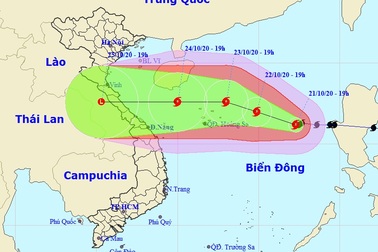 Bão Saudel giật cấp 13 đang tiến gần Quần đảo Hoàng Sa