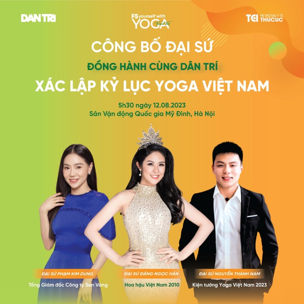3 đại sứ của Ngày hội yoga Dân trí - 1 3 đại sứ của Ngày hội yoga Dân trí - 1
