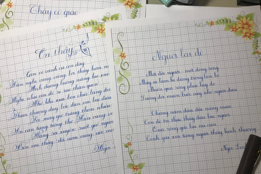 Cô giáo trẻ xinh đẹp xôn xao cộng đồng mạng với nét chữ đẹp đến khó tin - 5 Cô giáo trẻ xinh đẹp xôn xao cộng đồng mạng với nét chữ đẹp đến khó tin - 5