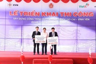 Thi công đường dây 500kV Lào Cai - Vĩnh Yên đi qua địa phận Phú Thọ