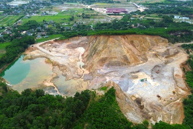 Hiện trạng mỏ đất liên quan đến trùm giang hồ Tuấn “Thần Đèn” bị bắt