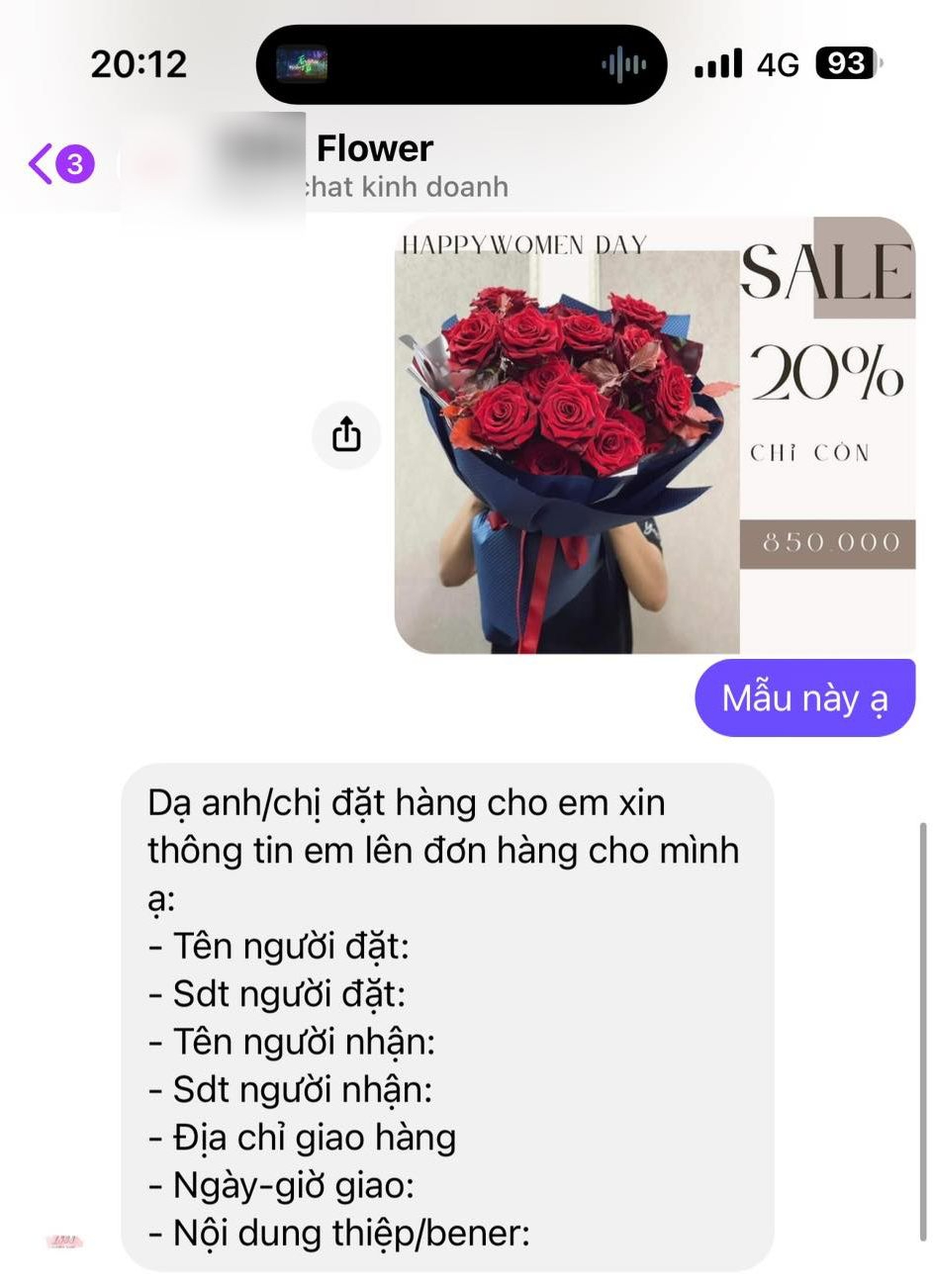 Lên mạng đặt hoa tặng người yêu, nhiều người sập bẫy lừa đảo tinh vi - 4 Lên mạng đặt hoa tặng người yêu, nhiều người sập bẫy lừa đảo tinh vi - 4