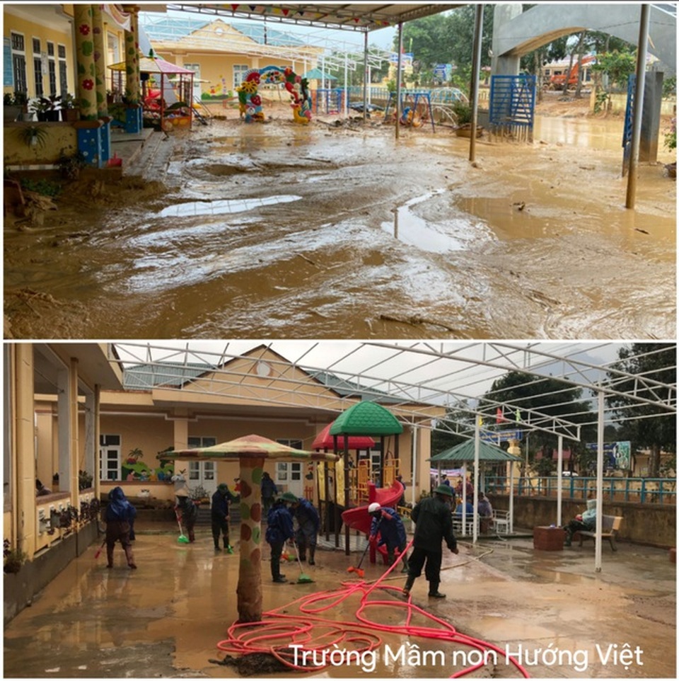 Trường học bị đất vùi lấp, sau một tháng học sinh mới được đến lớp - 4 Trường học bị đất vùi lấp, sau một tháng học sinh mới được đến lớp - 4