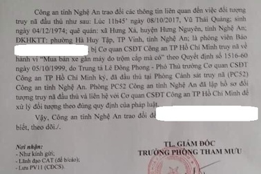Di lý phóng viên bị truy nã 18 năm trước vào TPHCM