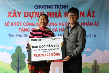 Hai ngôi nhà Nhân ái dành tặng 2 hộ đặc biệt khó khăn tại Quảng Bình