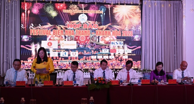 Ban tổ chức Festival biển Nha Trang-Khánh Hòa 2023 chủ trì buổi họp báo 