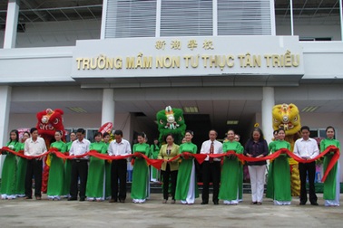 Cần Thơ: Đưa vào sử dụng một trường mầm non tư thục hiện đại