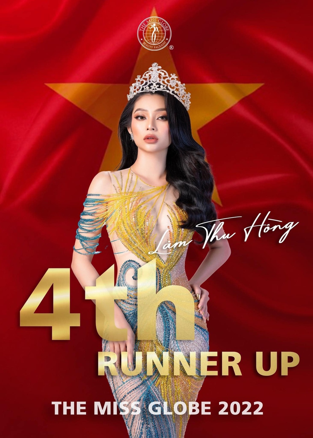 Lâm Thu Hồng đăng quang ngôi vị Á hậu 4 tại Hoa hậu Hoàn Cầu 2022 - 1 Lâm Thu Hồng đăng quang ngôi vị Á hậu 4 tại Hoa hậu Hoàn Cầu 2022 - 1