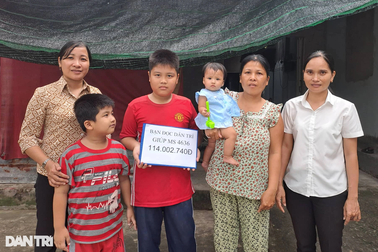 Bạn đọc hỗ trợ 6 đứa trẻ mất cha hơn 114 triệu đồng