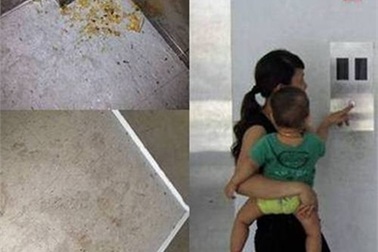 Kinh hãi cảnh cho con ăn bột, tè dầm trong thang máy chung cư