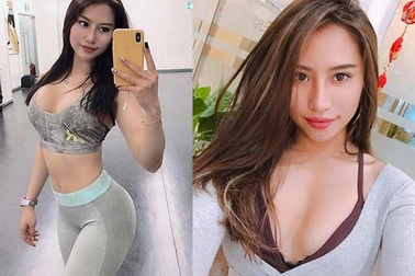 "Hot girl phòng gym Việt" có vòng 3 gần một mét không chỉ nhờ ngồi xổm