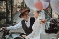 Bộ ảnh cưới gây sốt của vợ chồng nghệ sĩ U80 Mai Ngọc Căn