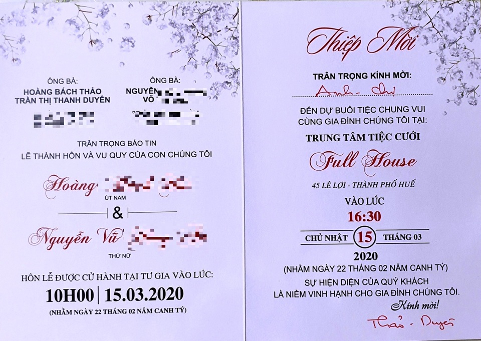 Gọi hàng trăm cuộc điện thoại mỗi ngày để thông báo... hoãn cưới - 1 Gọi hàng trăm cuộc điện thoại mỗi ngày để thông báo... hoãn cưới - 1
