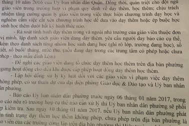 Ủy ban phường vào cuộc “quét” dạy thêm sai quy định