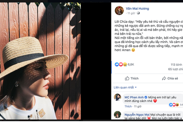 Văn Mai Hương lần đầu lộ diện, nhắn nhủ “phải mạnh mẽ” sau khi lộ clip nhạy cảm