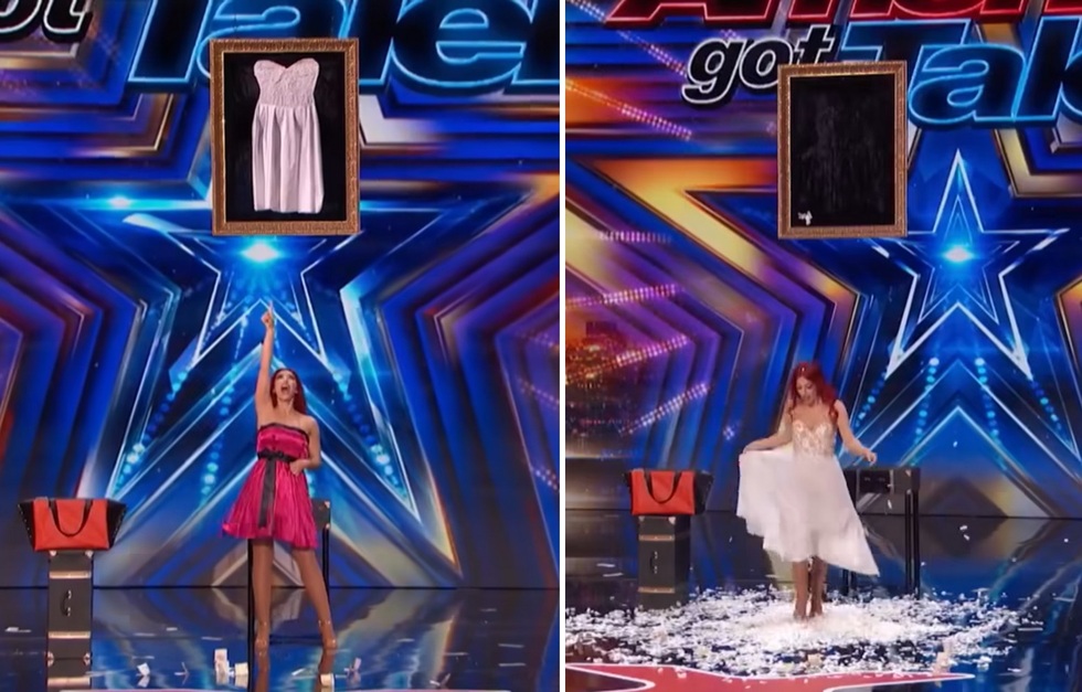 Clip "nữ ảo thuật gia thay trang phục trong chớp mắt" nổi bật tuần qua