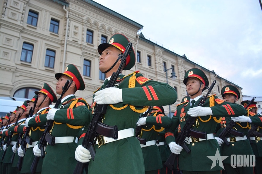 Đoàn Quân đội nhân dân Việt Nam tham gia buổi sơ duyệt Lễ duyệt binh trên Quảng trường Đỏ - 3 Đoàn Quân đội nhân dân Việt Nam tham gia buổi sơ duyệt Lễ duyệt binh trên Quảng trường Đỏ - 3