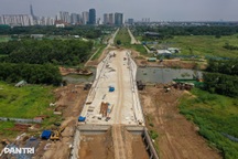 Tuyến đường kết nối khu Đông TPHCM thành hình sau 8 tháng thi công