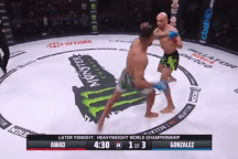 Võ sĩ tung "cú đá sấm sét" hạ gục đối thủ trong nháy mắt