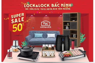 LOCK&LOCK siêu khuyến mãi lớn nhất năm tại kho F2C Bắc Ninh