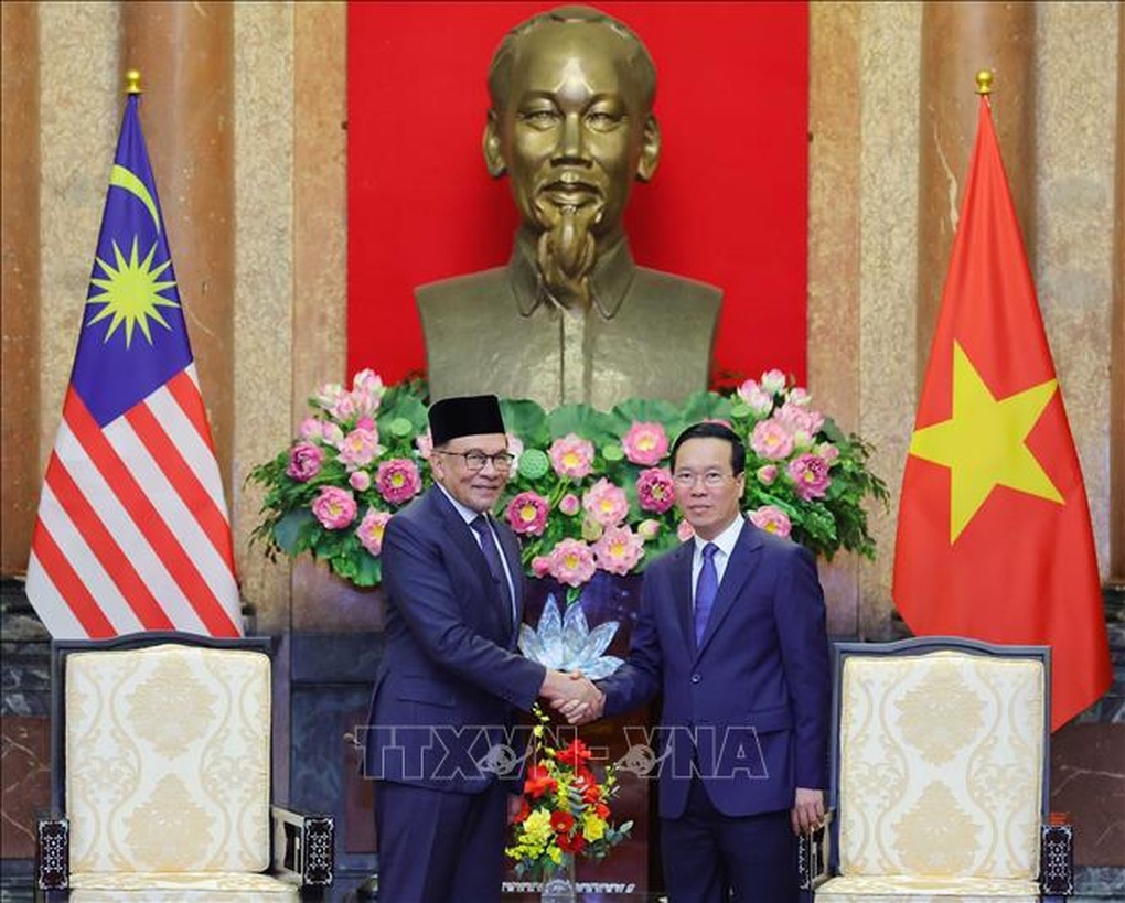 Thủ tướng Malaysia hội kiến Chủ tịch nước Võ Văn Thưởng - 1 Thủ tướng Malaysia hội kiến Chủ tịch nước Võ Văn Thưởng - 1