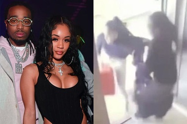 Ca sĩ Mỹ và bạn gái ẩu đả trong thang máy