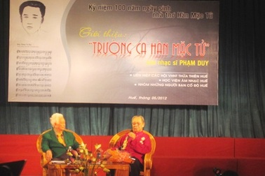 Kỷ niệm 100 năm ngày sinh thi sĩ họ Hàn với "Trường ca Hàn Mặc Tử"