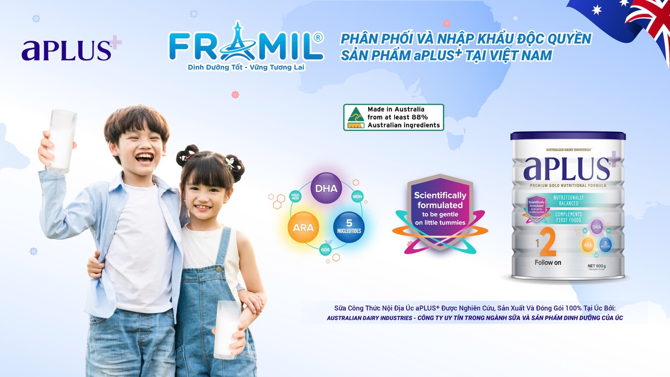 aPLUS+: Dinh dưỡng từ Úc cho con phát triển toàn diện | Báo Dân trí
