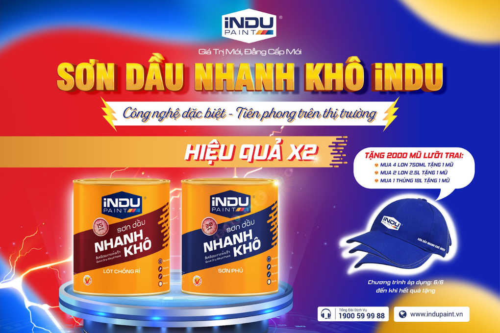 Sơn dầu nhanh khô iNDU: Giải pháp tiết kiệm thời gian và chi phí - 1 Sơn dầu nhanh khô iNDU: Giải pháp tiết kiệm thời gian và chi phí - 1