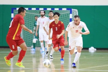 Hòa Lebanon, HLV Phạm Minh Giang của tuyển futsal Việt Nam hài lòng