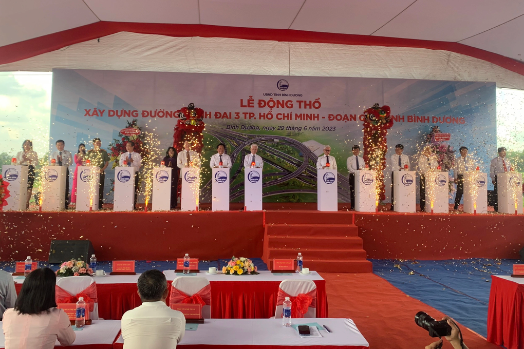 Động thổ nút giao dự án Vành đai 3 TPHCM đoạn qua Bình Dương - 1 Động thổ nút giao dự án Vành đai 3 TPHCM đoạn qua Bình Dương - 1