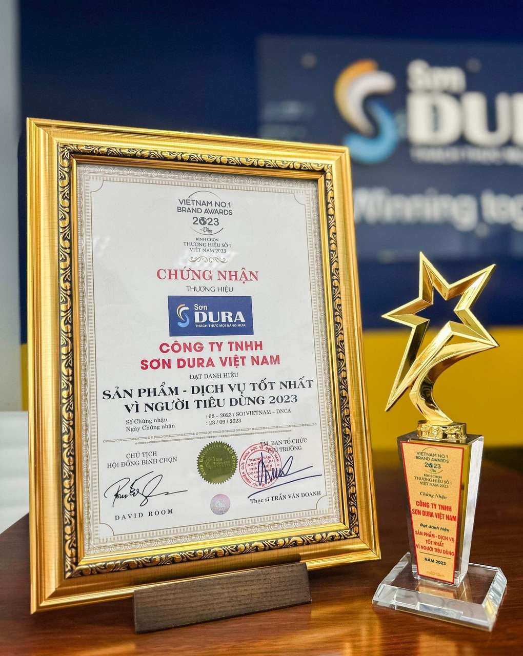 Sơn Dura đạt giải thưởng tại chương trình Thương hiệu số 1 Việt Nam 2023 - 5 Sơn Dura đạt giải thưởng tại chương trình Thương hiệu số 1 Việt Nam 2023 - 5