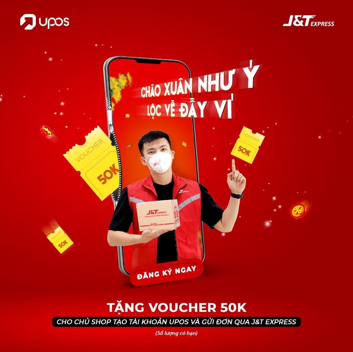 JT Express tặng phí vận chuyển khi khách hàng sử dụng UPOS - 1 JT Express tặng phí vận chuyển khi khách hàng sử dụng UPOS - 1