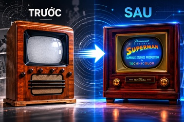 Khoảnh khắc TV đen trắng chuyển sang TV màu khiến cả thế giới kinh ngạc
