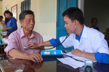 Khám, phát thuốc miễn phí cho hơn 600 người già
